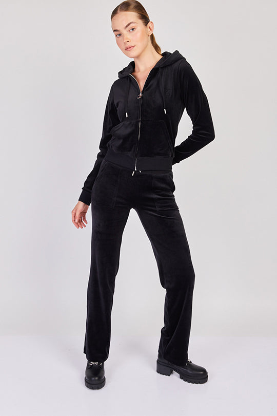 קפוצ’ון GH HOODIE WITH ZIP PULL בצבע שחור