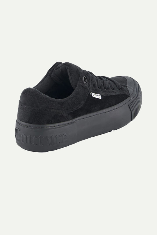 נעלי סניקרס קטיפה Verity בצבע שחור