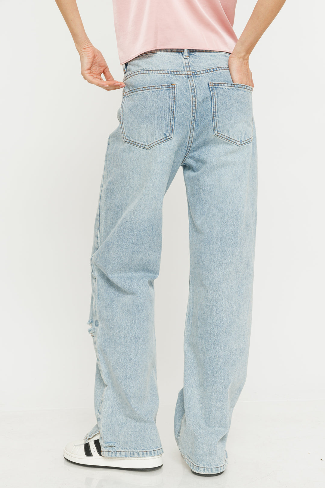 ג'ינס Wide Leg Madison בצבע תכלת