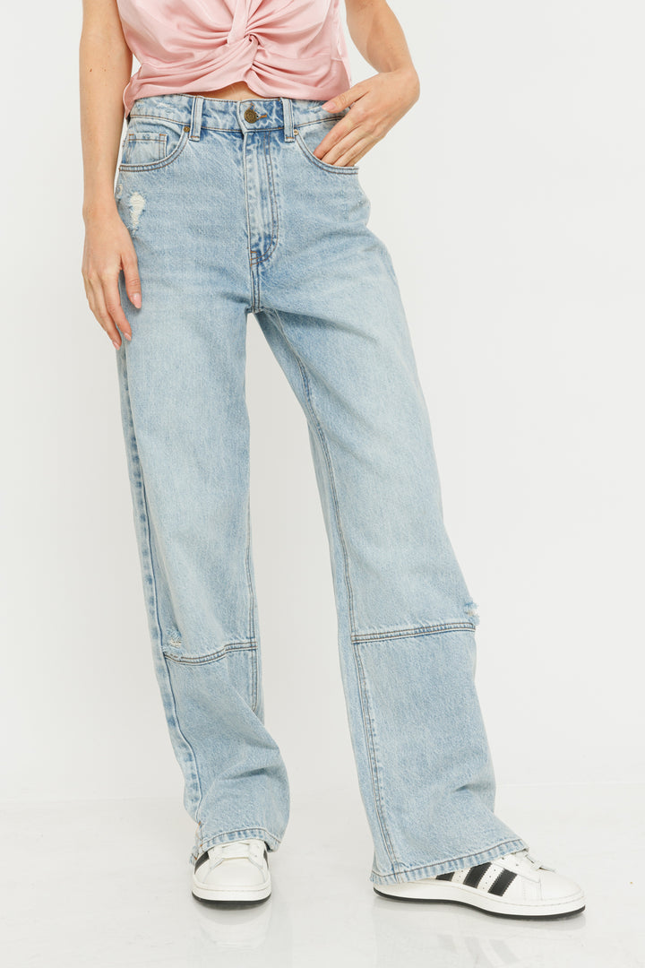 ג'ינס Wide Leg Madison בצבע תכלת