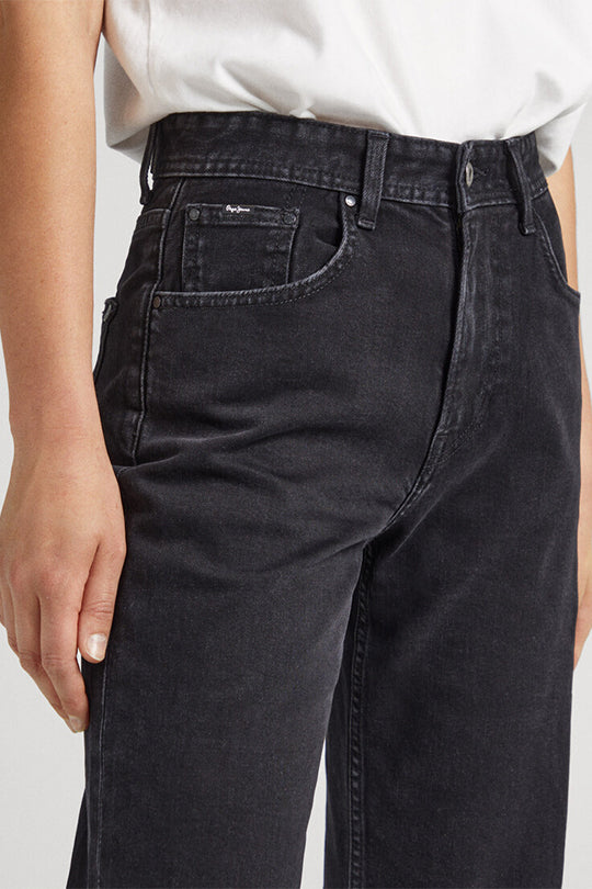 ג'ינס בגזרה ישרה DOVER בצבע שחור