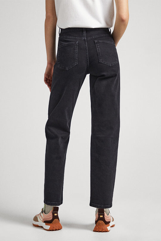 ג'ינס בגזרה ישרה DOVER בצבע שחור