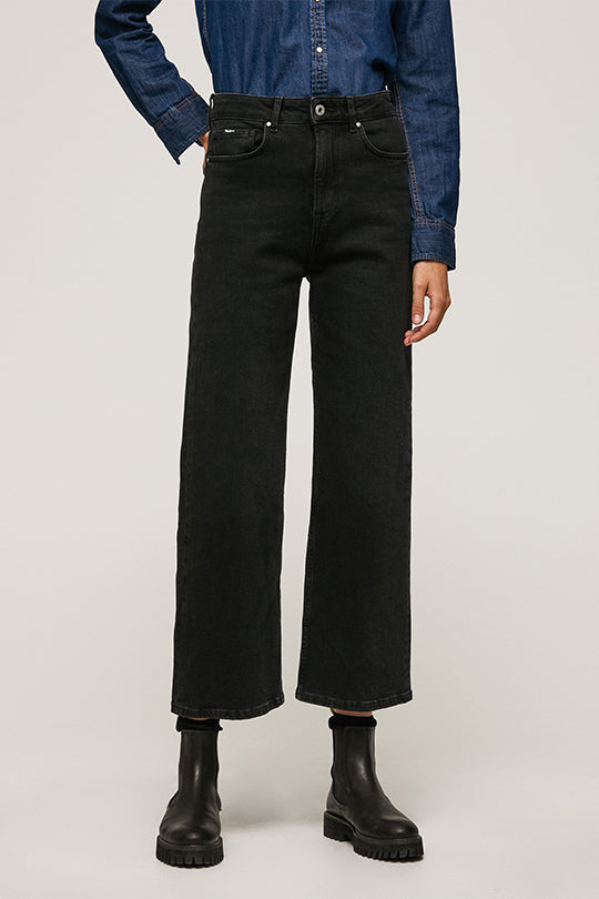 ג'ינס בגזרה מתרחבת LEXA SKY בצבע שחור