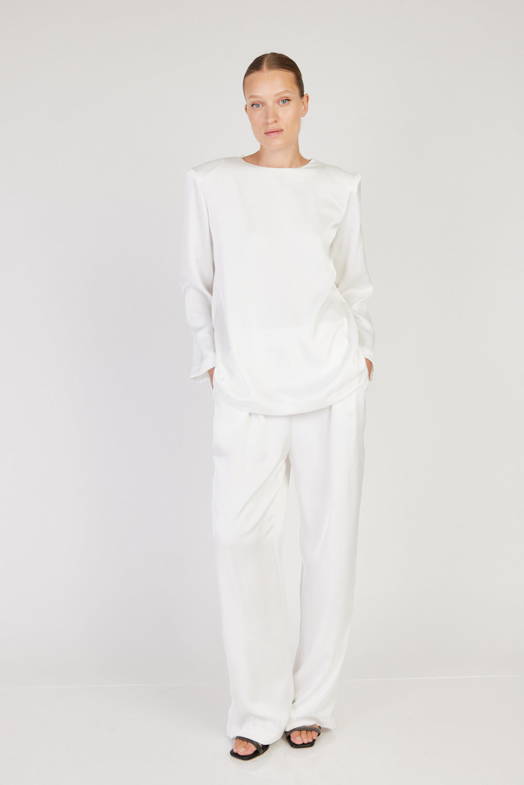 מכנסי Himani בצבע לבן