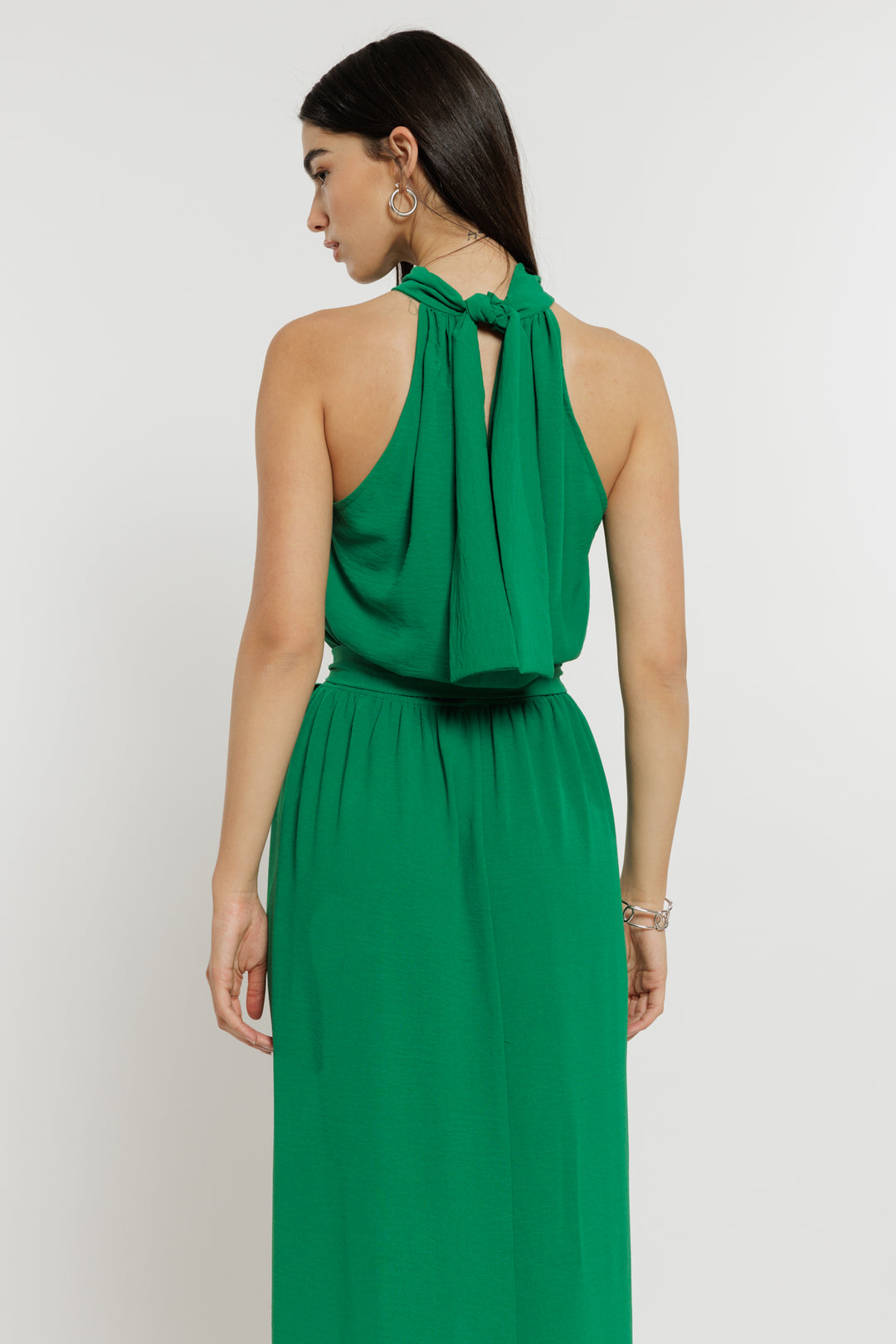 שמלת קולר Grace בצבע ירוק