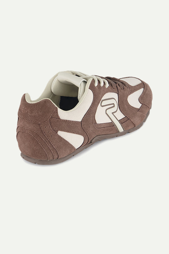 סניקרס DASH ONE בצבע חום ולבן