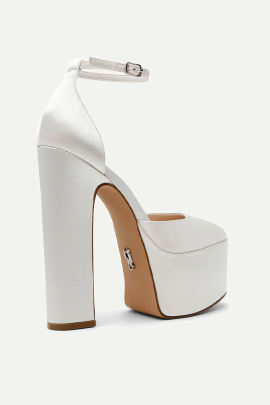 נעלי עקב SELESTINE בצבע לבן