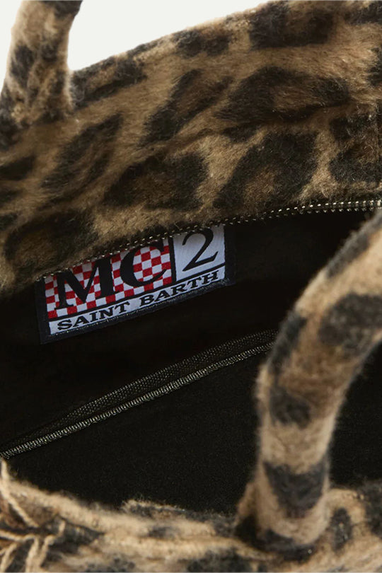 תיק SMALL BAG WITH STRAP בהדפס מנומר