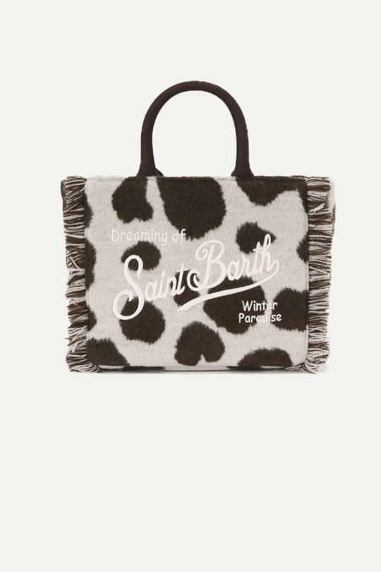 תיק SMALL BAG WITH STRAP בהדפס פרה