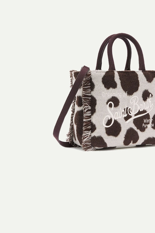 תיק SMALL BAG WITH STRAP בהדפס פרה