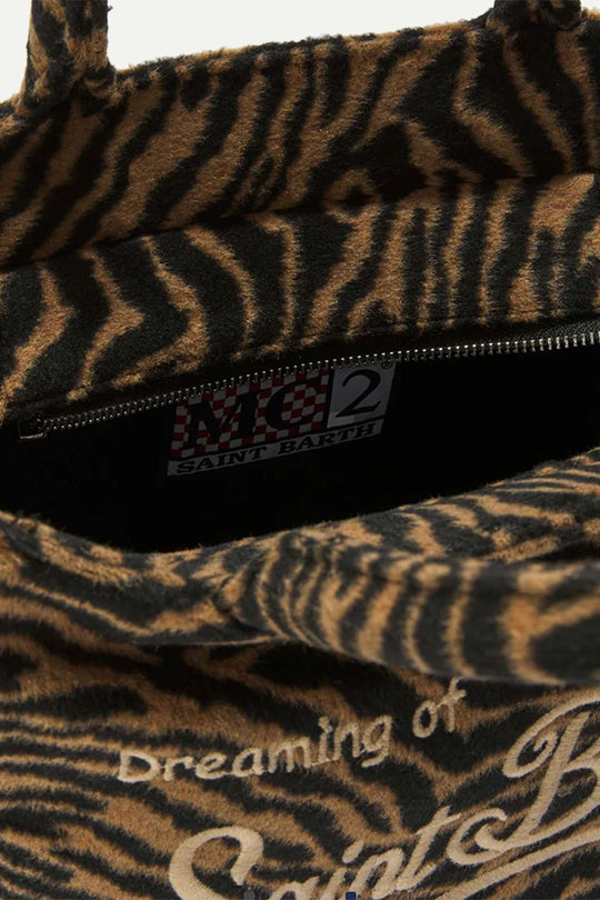 תיק SHOULDER BAG בהדפס זברה