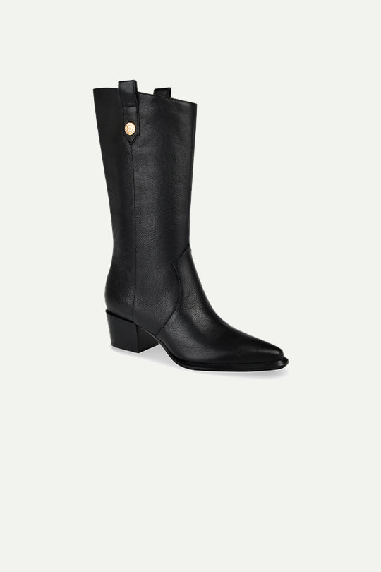 VERN BLACK LEATHER