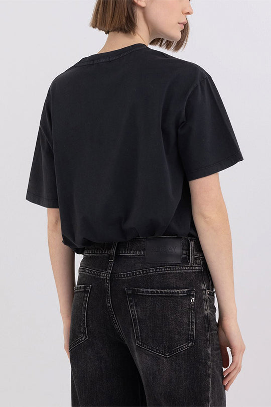 טי שירט כיתוב Oversize נשים
