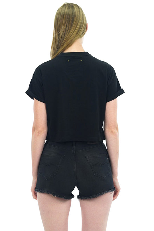 טי-שירט קרופ Tupac בצבע שחור