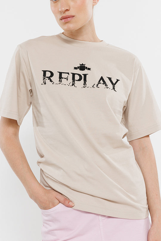 טי שירט קצרה Queena נשים