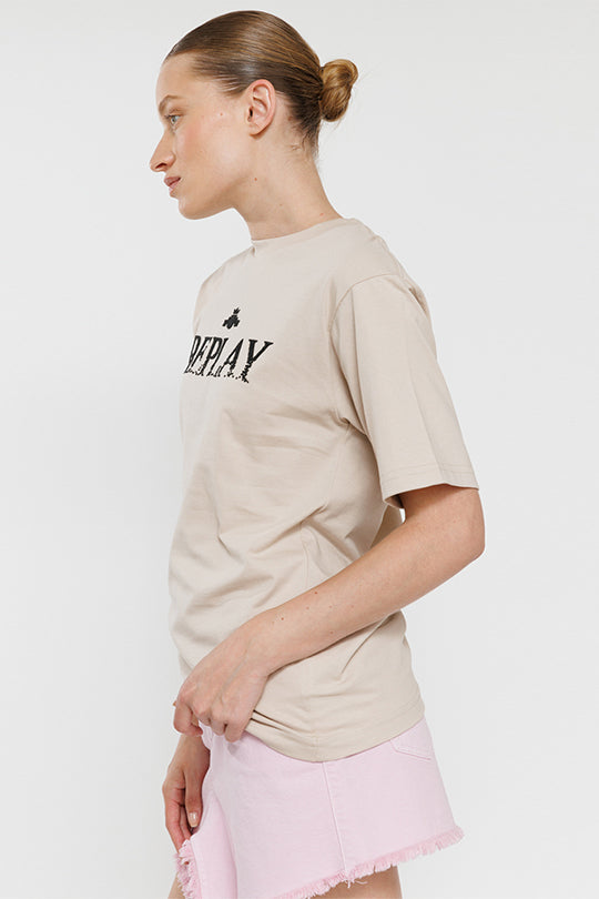 טי שירט קצרה Queena נשים