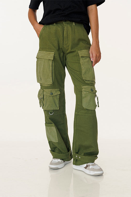 מכנסי קרגו Wide Leg נשים