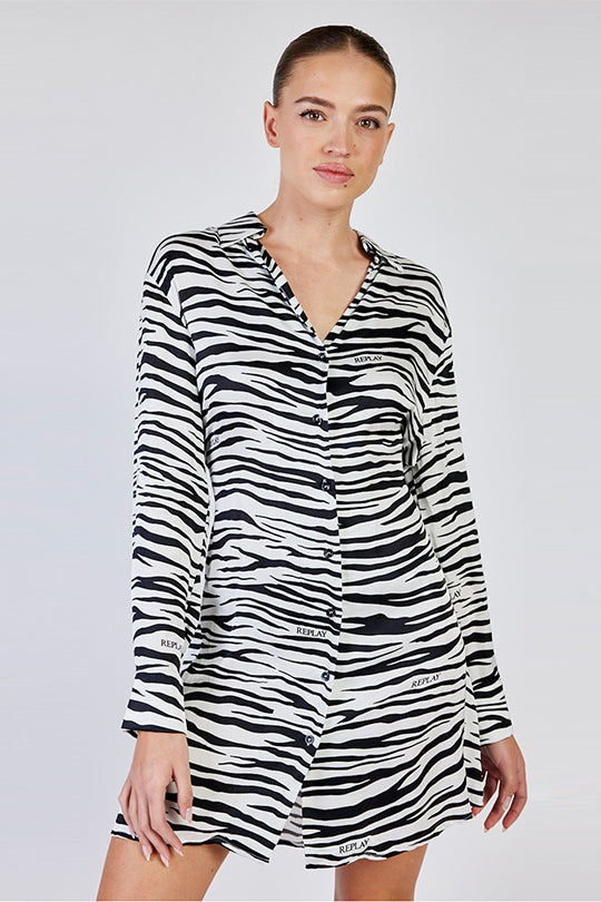 שמלת מיני Zebra נשים