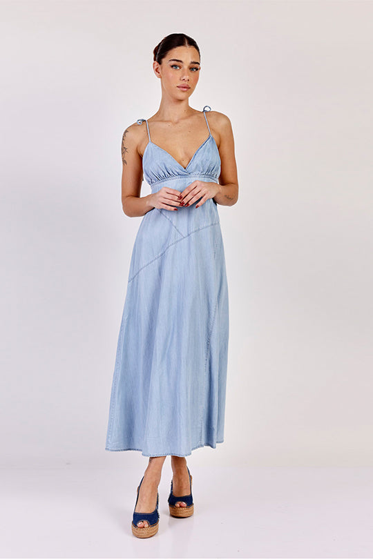 שמלת מקסי Denim