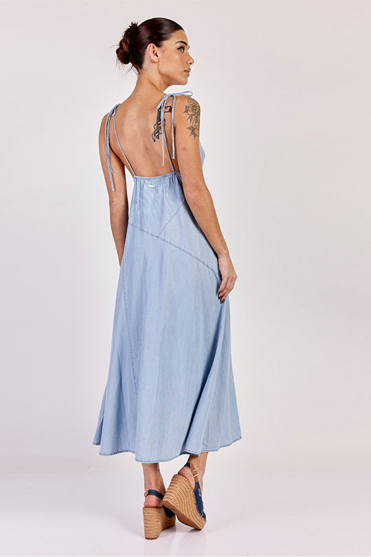 שמלת מקסי Denim