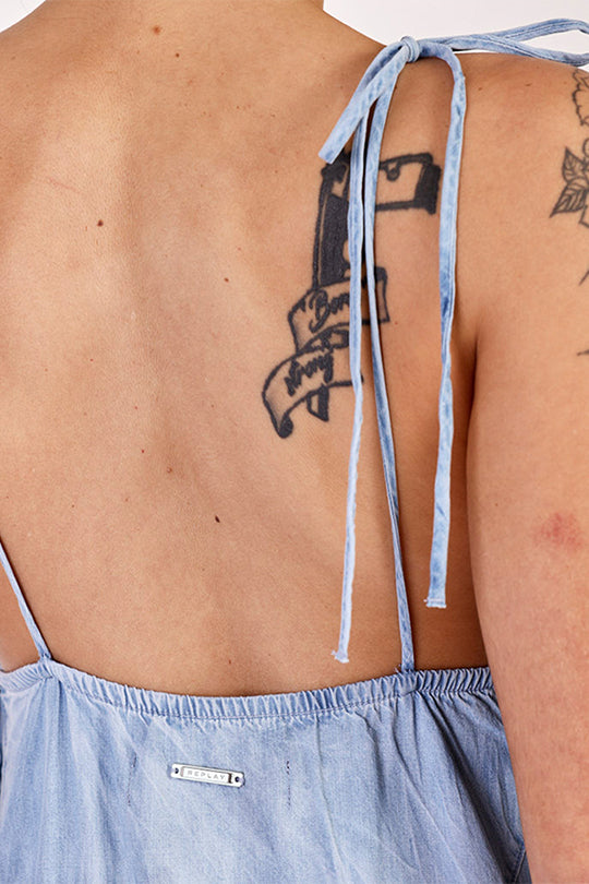 שמלת מקסי Denim