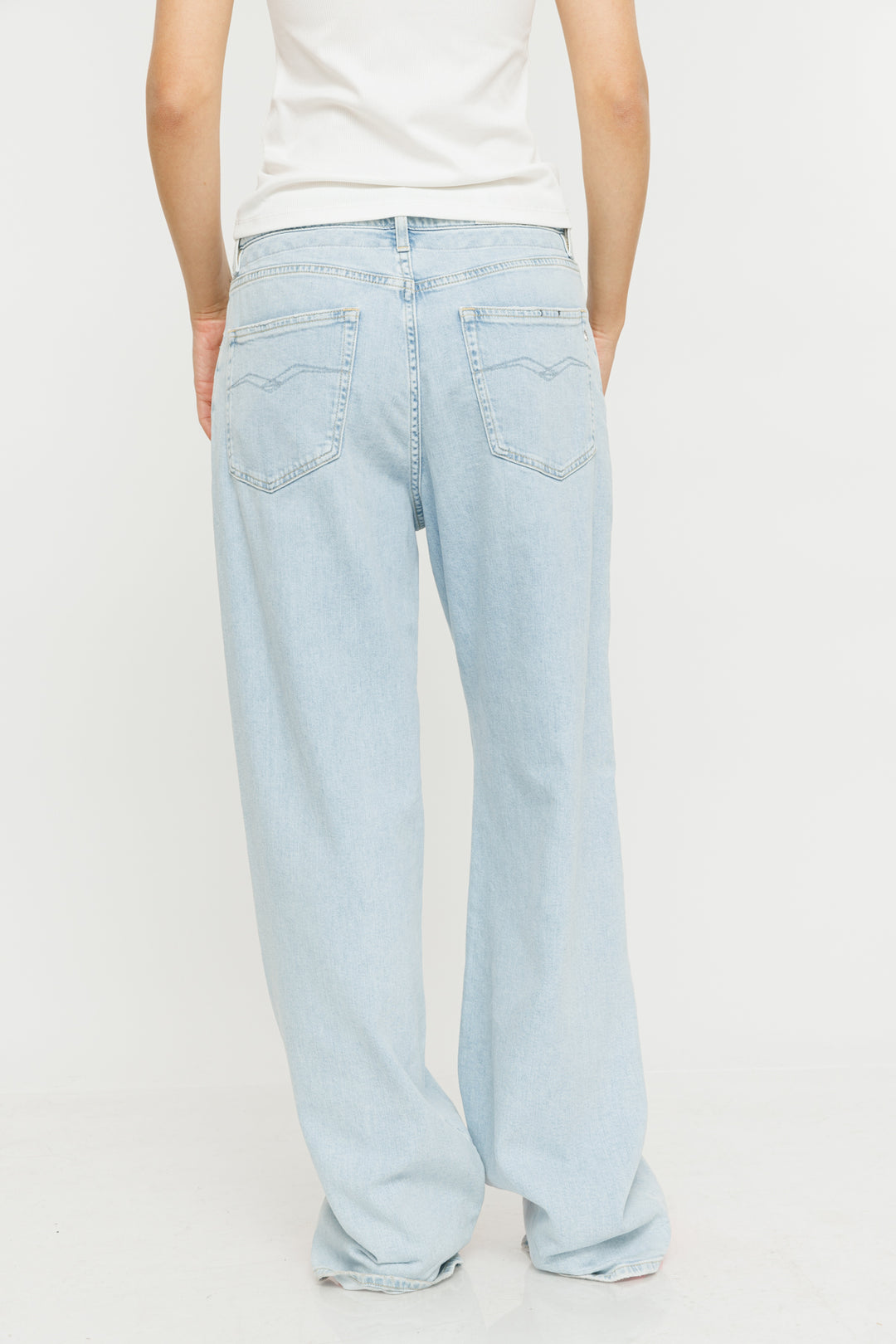 ג'ינס Edict wide leg בצבע תכלת