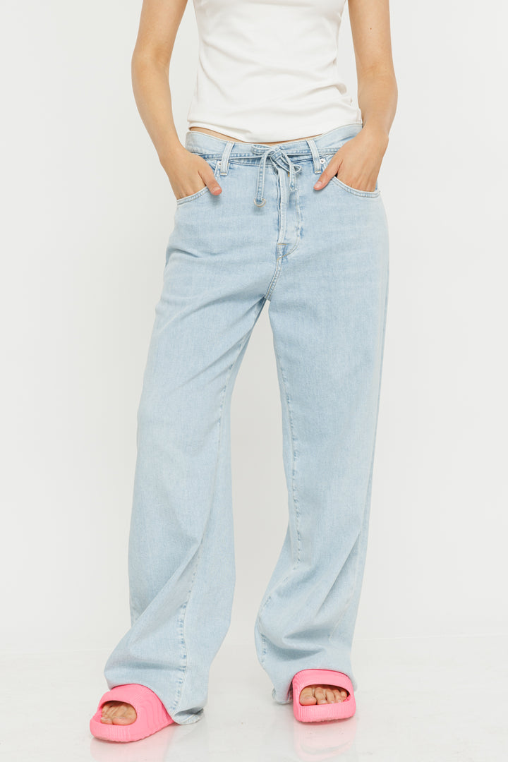 ג'ינס Edict wide leg בצבע תכלת