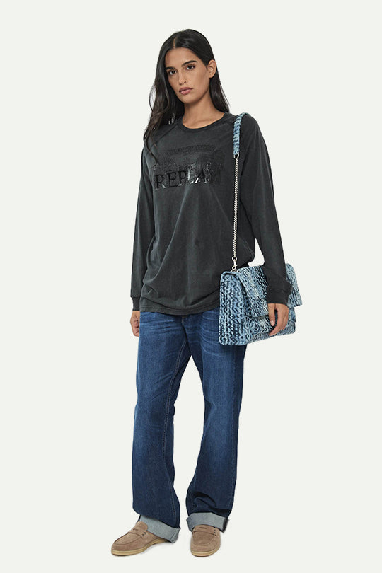 ג׳ינס AUBRY בגזרה ישרה בצבע כחול