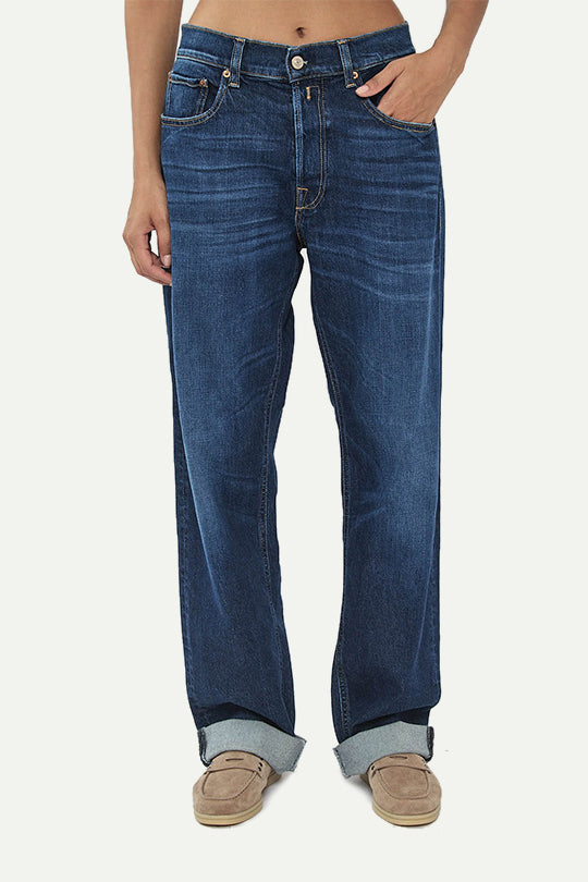 ג׳ינס AUBRY בגזרה ישרה בצבע כחול