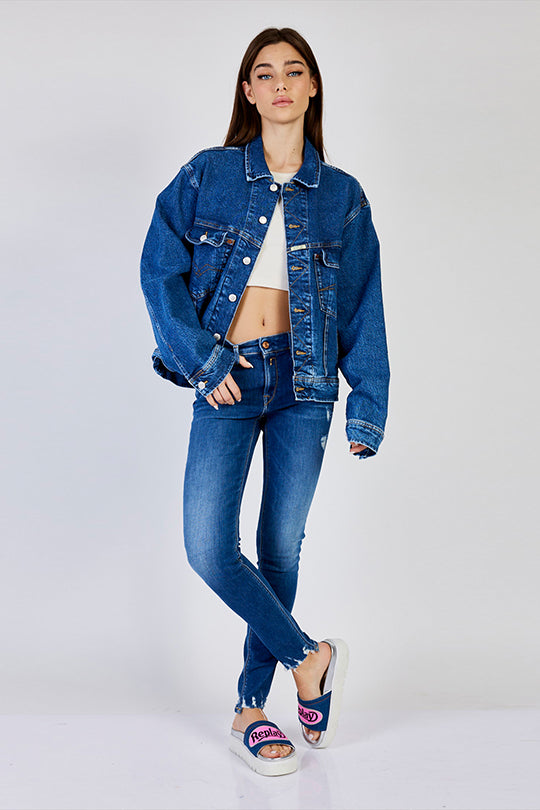 מכנסי ג'ינס LUZIEN Skinny Fit נשים