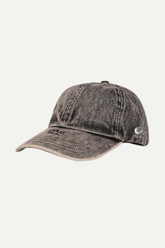 כובע מצחייה בגוון אפור משופשף
