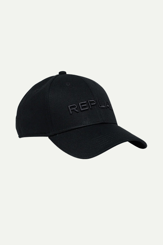 כובע בייסבול שחור עם לוגו