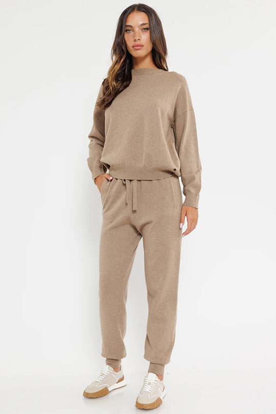 מכנסי פוטר בגוון חום