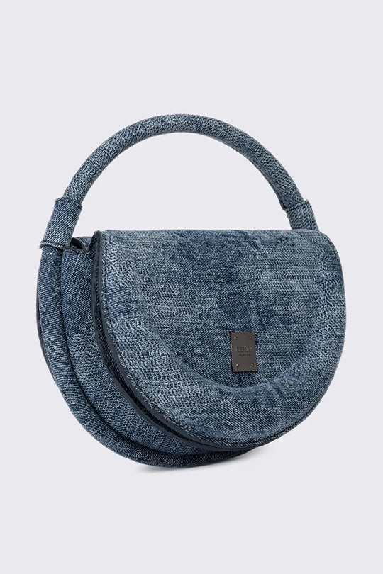 תיק צד עגול בגזרת ג’ינס