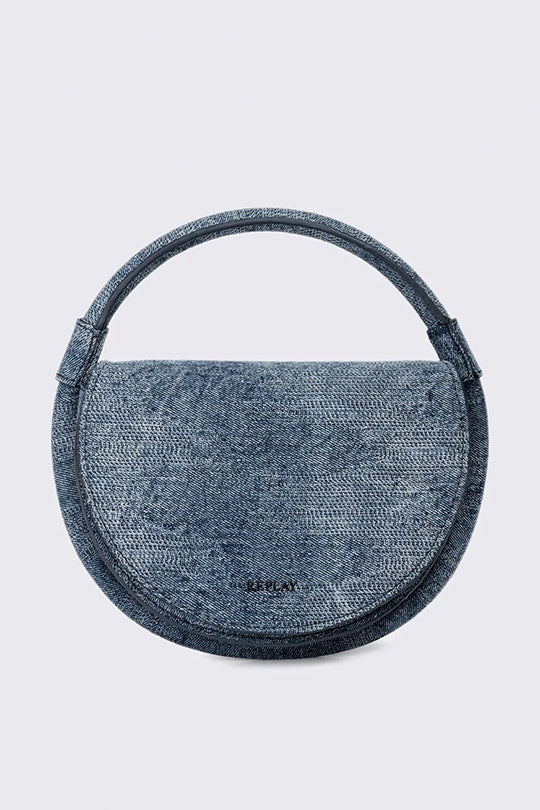 תיק צד עגול בגזרת ג’ינס