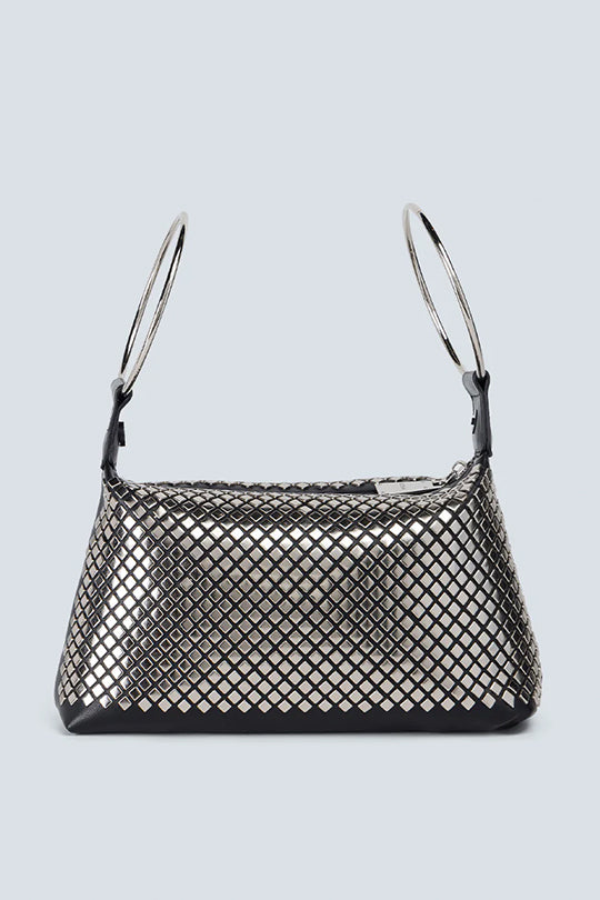 תיק ערב לנשים עם טבעות מתכת