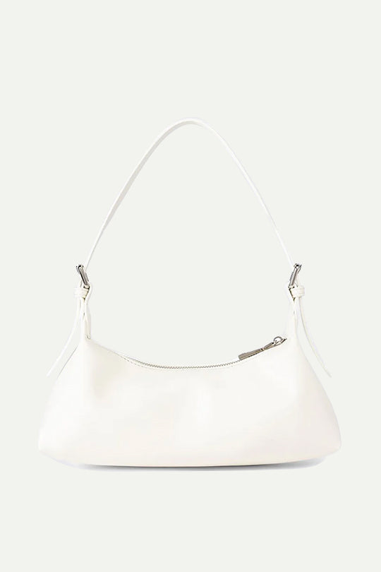 תיק צד לנשים בצבע לבן עם רצועה מתחלפת