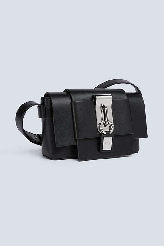 תיק צד לנשים עם אבזם מתכתי דקורטיבי