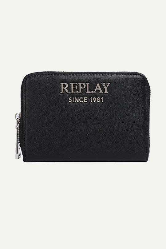 ארנק שחור קטן לנשים עם רוכסן