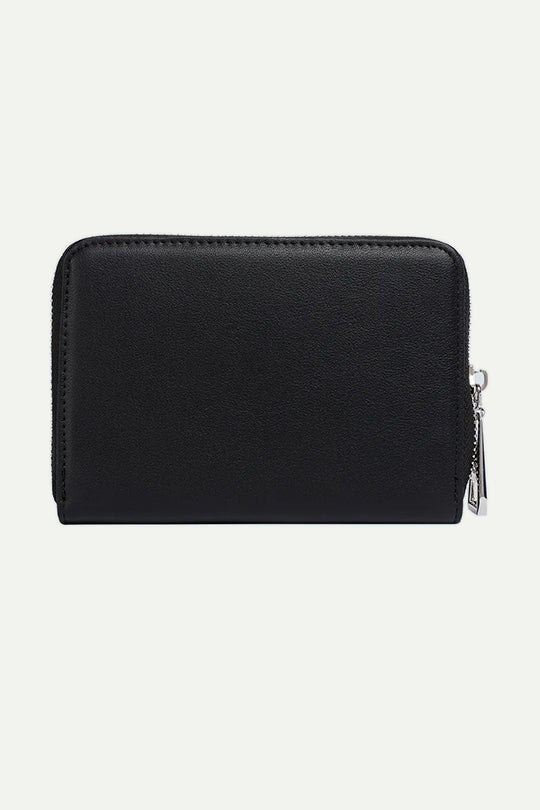 ארנק שחור קטן לנשים עם רוכסן