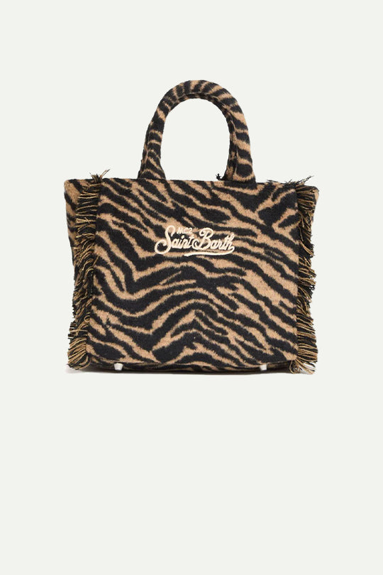 תיק SMALL BAG WITH STRAP בהדפס זברה