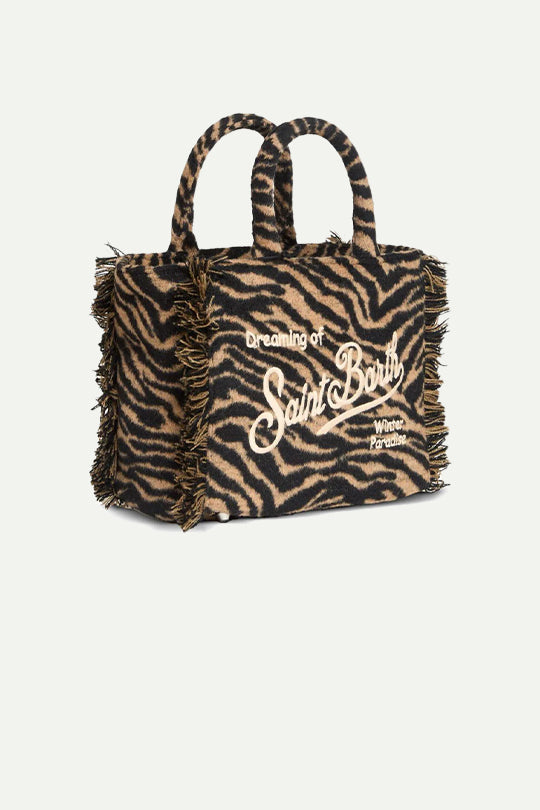 תיק SMALL BAG WITH STRAP בהדפס זברה