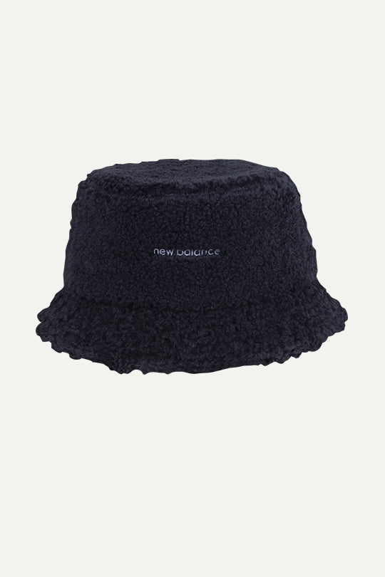 כובע באקט פליז בצבע שחור