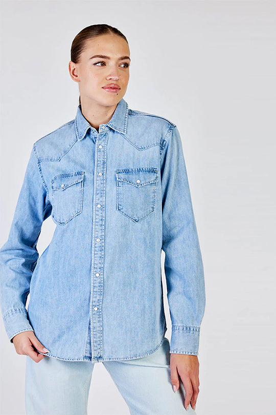 חולצת ג'ינס מכופתרת Kim נשים