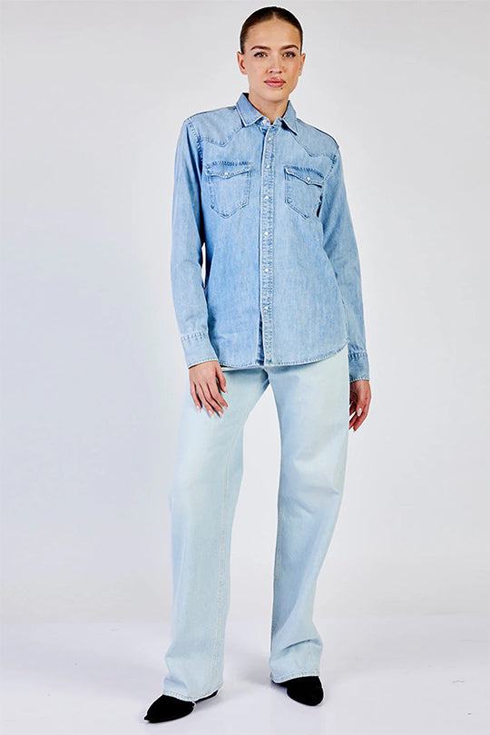 חולצת ג'ינס מכופתרת Kim נשים