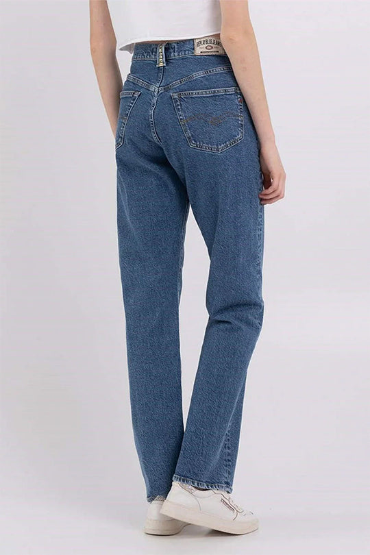 מכנסי ג'ינס עם כפתור כפול נשים