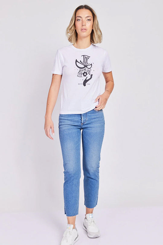 ג'ינס בויפרנד בצבע כחול