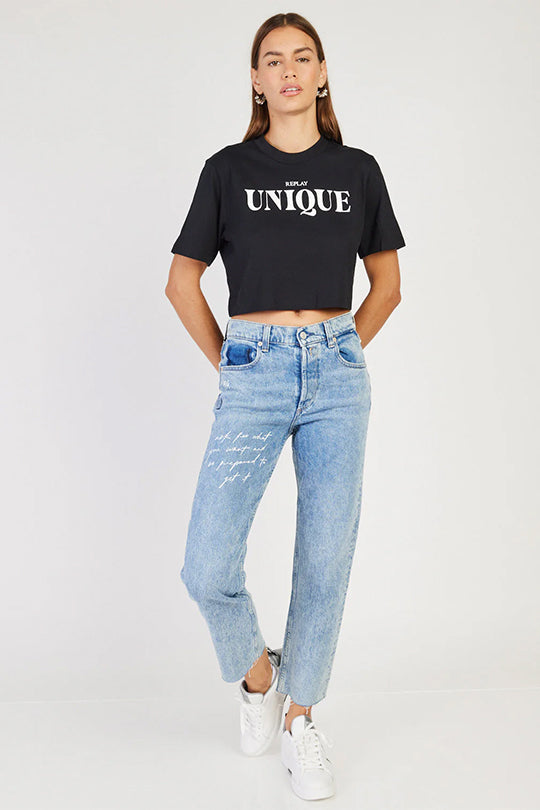 ג'ינס Maijke בגזרה ישרה נשים