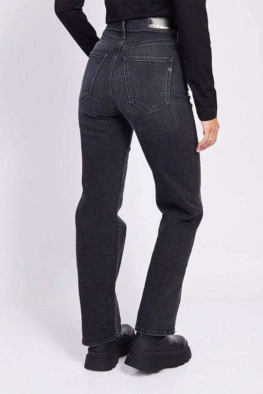 ג'ינס Reyne רגל רחבה בצבע שחור