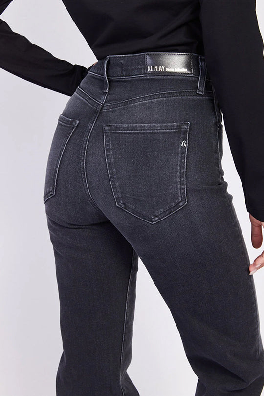 ג'ינס Reyne רגל רחבה בצבע שחור